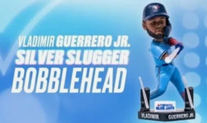 Toronto Blue Jays Vladimir Guerrero Jr Silver Slugger Bobblehead IN HAND MLB - Picture 1 of 5