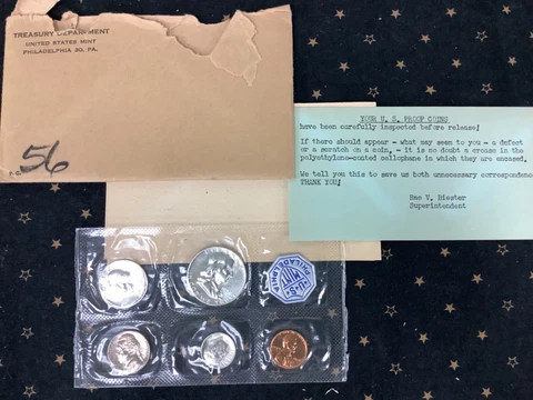 1956 Silver U.S. Mint Proof Set - 90% Silver Cover