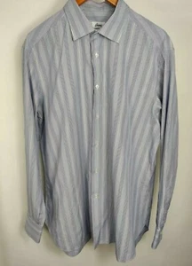 Brioni Multi-Color Striped Men's Shirt Size 43 US 17 - Picture 1 of 5