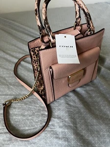 Coach Snake Embossed Trim Mini Pepper Crossbody - Picture 1 of 3