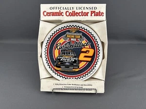 Hunter Mfg Gold Rimmed 8-3/8" Dia Ceramic Plate #2 Rusty Wallace Miller Draft - Picture 1 of 6