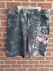 Pantalones Cortos de Denim Levis 569 Sueltos Rectos Pintura Salpicaduras Para Hombre 44W Nuevos con Etiquetas - Imagen 1 de 7