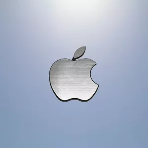 APPLE emblemat brusched badge zamiennik logo naklejka plate naklejka - Zdjęcie 1 z 6
