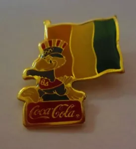 Coca-Cola 1984 Olymypic International Flag Lapel Pin Ivory Coast - Picture 1 of 4