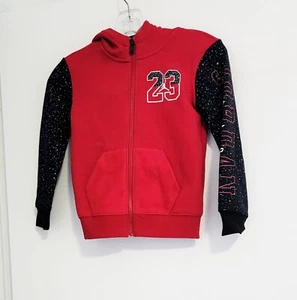 Jordan Little Boys Jumpman Air Speckle Fleece Full Zip Hoodie Gym Red Sz 4 - NWT - Picture 1 of 1