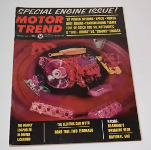 Vintage Januar 1967 Motor Trend Magazin - Sonderausgabe Motor auf Cover - Bild 1 von 3