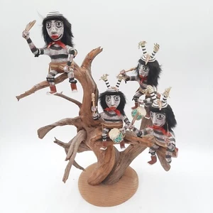 Vintage 16" Navajo Kachina Clown Tree from Famed Artist, Donald Benally - Bild 1 von 9