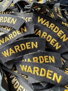 1 Pair of Original WW2 British Home Front Civil Defence Warden Shoulder Titles - Picture 1 of 12