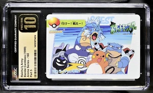 Raichu’s Army 160 Carddass Anime Collection - Pokemon - CGC 10 PRISTINE - Picture 1 of 2