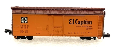N Scale Con-Cor 0001-008850 ATSF "El Capitan" 40' Reefer Car #35163 LN/Box - Image 1 of 4