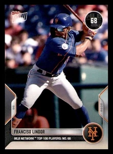 2022 Topps Now Top 100 #T68 Franciso Lindor Mets - Picture 1 of 4