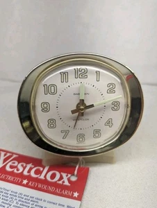 Reloj despertador Westclox Baby Ben Mid Century de colección, manecillas luminosas, hecho en EE. UU. - Imagen 1 de 4