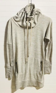 Athleta Acogedor Karma Jaspeado Tostado Cordón Cuello Suéter Vestido/Túnica Mujeres XS - Imagen 1 de 15