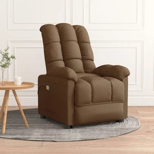 Massage Recliner Electric Massaging Recliner Chair for Elderly Fabric vidaXL - Picture 1 of 33