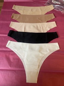 5pcs Seamless Nylon Thongs M-10 - Picture 1 of 5