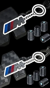 BMW M Sport Schlüsselanhänger Performance Keychain Carbon Edition Geschenk mit FreeCaps schwarz - Bild 1 von 3
