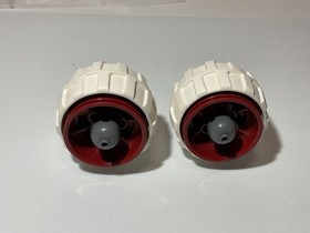 LEGO Star Wars ARC-170 Starfighter 8088 Engine Assembly White/Dark Red x2