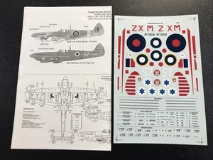 1/48 Super Scale International #48-507 Spitfire Mk.VIII & Mk.IX Decals DAMS - Picture 1 of 1