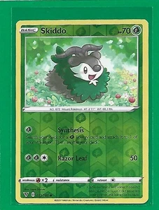 Pokémon TCG SWSH Vivid Voltage Skiddo #17/185 Common Reverse Holo - Picture 1 of 2
