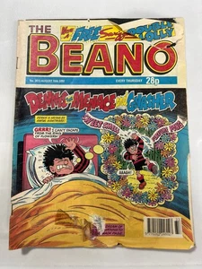 The Beano Issue No 2613 August 15th 1992 Dennis the Menace Gnasher UK Comic Book - Foto 1 di 7