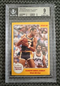 1985 STAR CRUNCH N MUNCH ALL-STARS #7 - KAREEM ABDUL-JABBAR - BGS 9 - MINT RARE - Bild 1 von 2