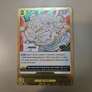 Lámina One Piece Awakening of the New Era OP05-115 Doscientos Millones de Voltios Amaru - Imagen 1 de 6