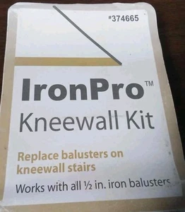 Kit de Rodillera Iron Pro 1/2" IronPro - Negro Satinado (SB) 374665 Paquete de 2 - Imagen 1 de 4