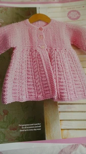 Knitting Pattern Baby's Lovely D.K Cardigan - Sizes 16 in chest-0-6mths - Picture 1 of 1