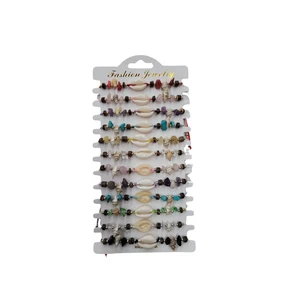 12PCS SeaShell Beach Pullstring Bracelet Wholesale - Picture 1 of 1