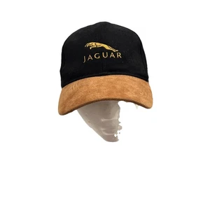 Jaguar Autobesitzer Mütze Wildleder Schirm verstellbar Baseball Cap schwarz braun - Bild 1 von 6