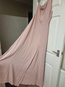 REFORMATION Evelyn One Shoulder Long Dress Blush Pink US 10 UK 14 Maxi Occasion - Bild 1 von 7