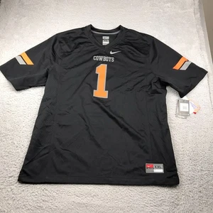 Camiseta deportiva de jugador del equipo Nike OSU Oklahoma Cowboys #1 Dez Bryant para hombre 2XL negra NUEVA - Imagen 1 de 13
