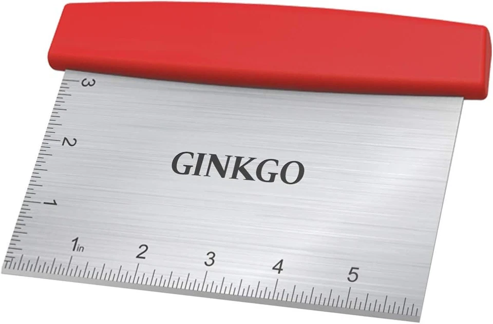 GINKGO Bench Dough Scraper Chopper Stainless Steel Kitchen Utensil Multipurpose  - Image 1 of 4