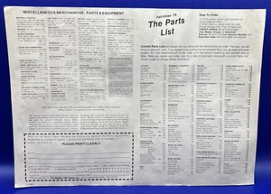 The Avalon Hill Game Company Fall-Xmas 1979 Original Stückliste Bestellformular - Bild 1 von 8