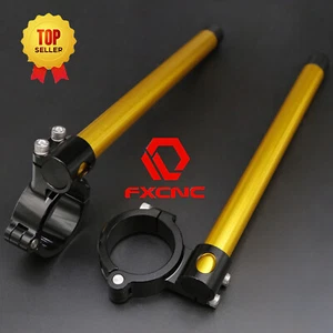 CNC Universal 31mm Regular Motocicleta Clip-Ons Manillar 22mm Manillar Clip On - Imagen 1 de 10