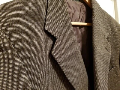 Blazer Emporio Armani marrón y tostado, 100% lana, HECHO EN ITALIA, 42 R Foto 1 de 4