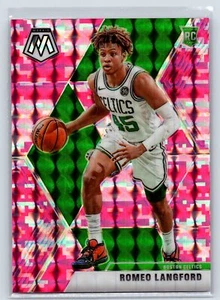 2019 Panini Mosaic #233 Romeo Langford PINK CAMO Boston Celtics RC - Picture 1 of 2