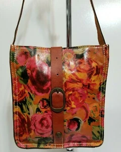 PATRICIA NASH Venezia Pouch BRITISH TAN MULTI FLORAL CROSSBODY BAG HANDBAG PURSE - Picture 1 of 11