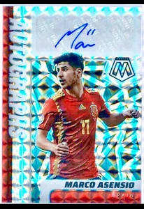 Autographe MARCO ASENSIO Aston Villa Mosaic Prizm Panini Coupe du Monde 2022 đđ„ - Photo 1/2