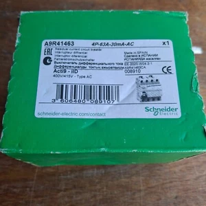 Schnieder Electric A9R41462 4P-63A-30m A-AC Fehlerstromschutzschalter - Bild 1 von 3