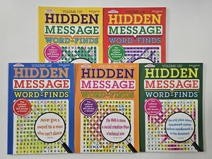 5 New Hidden Message Word-Finds Puzzle Books Vol # 135-150 ~Search,Hunt,Activity - Bild 1 von 9
