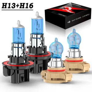 4X 5000K Halogen Headlights + Fog Light Bulbs Kit For Ram Dakota 2011 - Picture 1 of 14