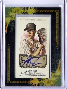 2008 TOPPS ALLEN & GINTER JEFF FRANCIS FRAMED AUTOGRAPH CARD - Picture 1 of 1