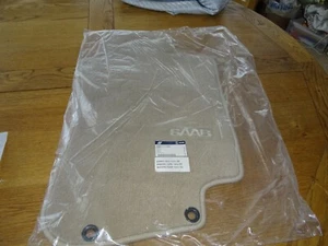 SAAB 9 5 GENUINE BEIGE DRIVERS VELOUR FLOOR MAT - Picture 1 of 2