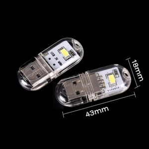 Mini Portable LED Bright USB Night Light Lamp Gadgets for PC Laptop Reading_yk - Afbeelding 1 van 9