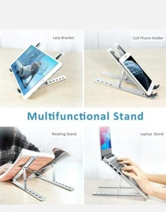 Laptop Stand 7-Adjustable Height Aluminum Notebook Riser  - Picture 1 of 10