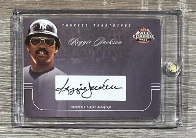 2003 Fleer Fall Classic #YP/RJ Reggie Jackson Yankees Penstripes Auto #/100 - Image 1 of 2