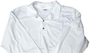 Polo Gildan Unisex Adulto - Ultra Piqué - Manga Larga - Blanco - Mediano - Nuevo - Imagen 1 de 1