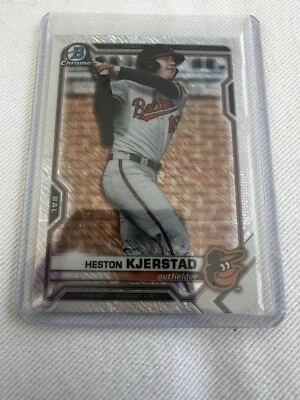 2021 Bowman Chrome Heston Kjerstad Baltimore Orioles Shimmer Refractor  - Image 1 of 3