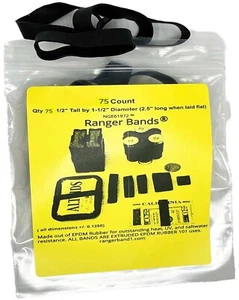 Ranger Bands® 75 Stück Heavy Duty EPDM Gummi Taktische Bänder Überlebensausrüstung USA - Bild 1 von 8